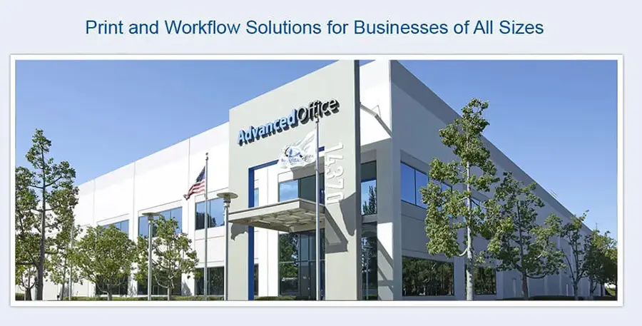Advanced Office Store Copier, Printer Hardware, Software Solutions